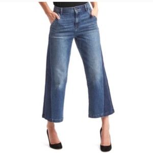 Gap 1969 denim high rise culottes